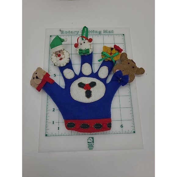 Christmas Hand Puppet with Santa Moose Cat Bear Ornament - Picture 3 of 6